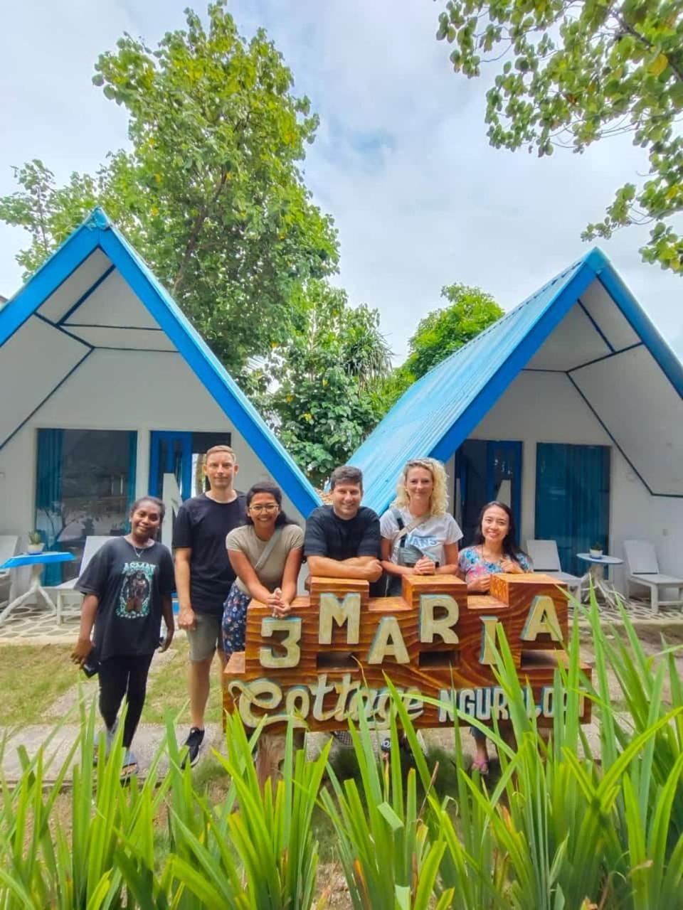 Tria Maria Cottage Ngurbloat Exterior foto